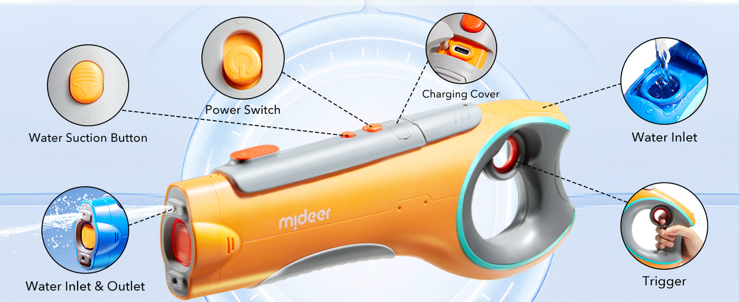 Mideer Electric Water Gun for Kids & Adults