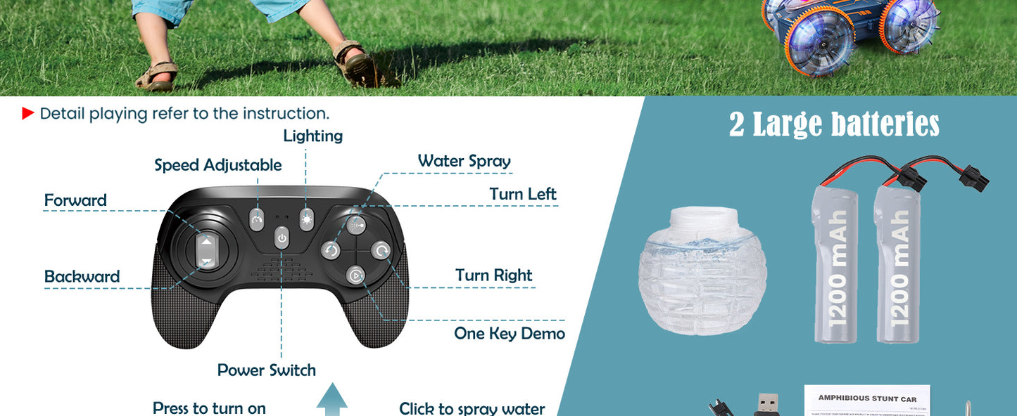 Amphibious Remote Control Car Boat