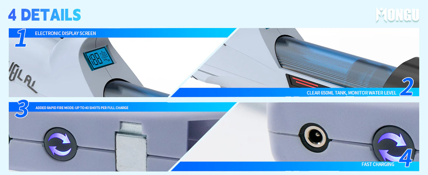 Kublai S2 Shark Electric Water Gun