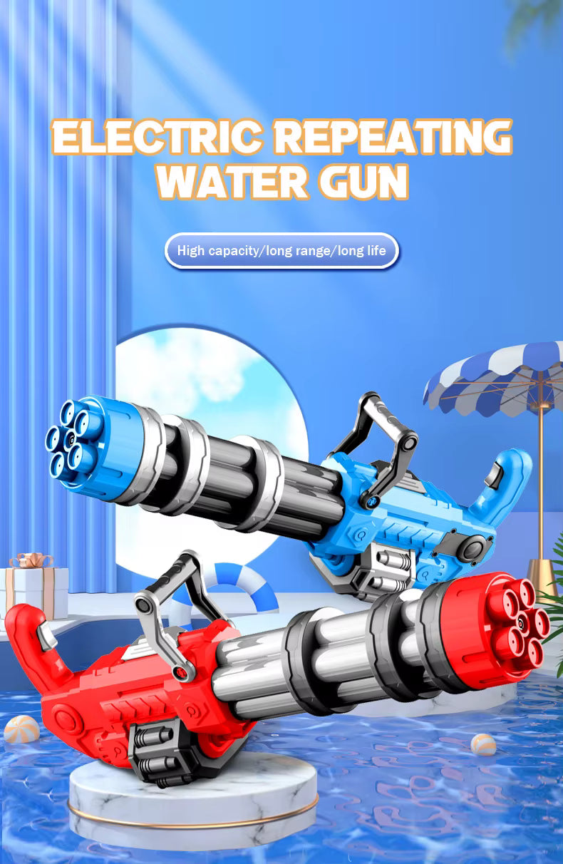 Electric Rotating Barrel Gatling Water Gun