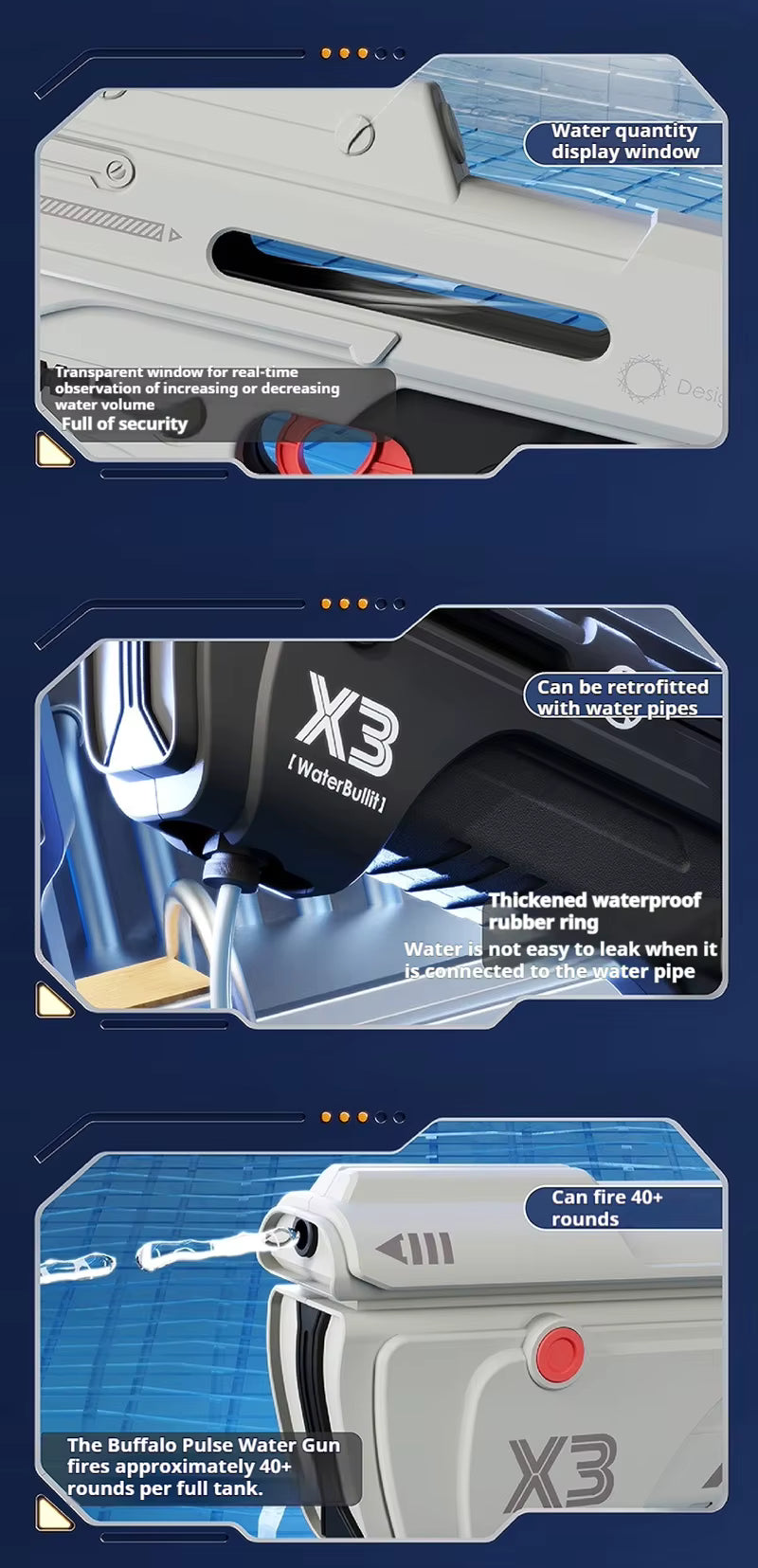 X3 High Pressure Elctric Water Blaster