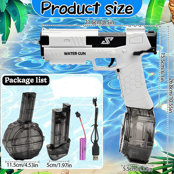 Electric Water Gun – Automatic Rechargeable Splash Blaster for Kids & Adults