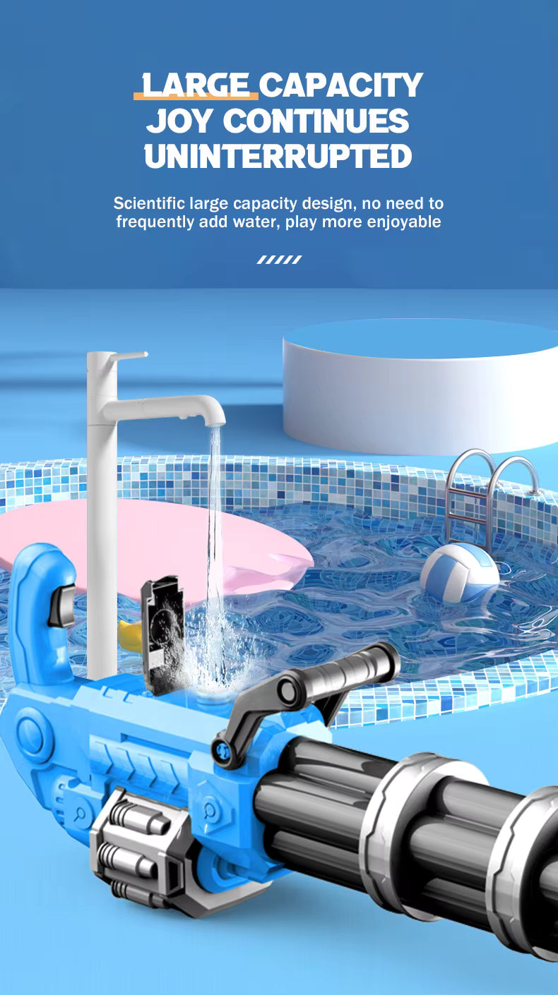 Electric Rotating Barrel Gatling Water Gun